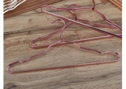 Плечики алюмінієві для пальто 41,5х1,2см (розове золото)